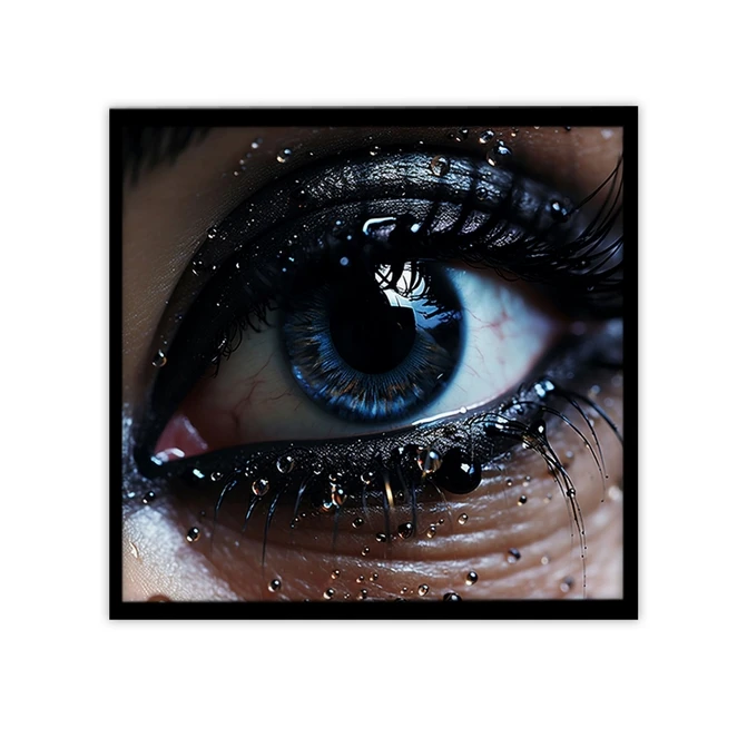 تابلو نوری بکلیت طرح عکس هنری چشم مدل B-MID-19245