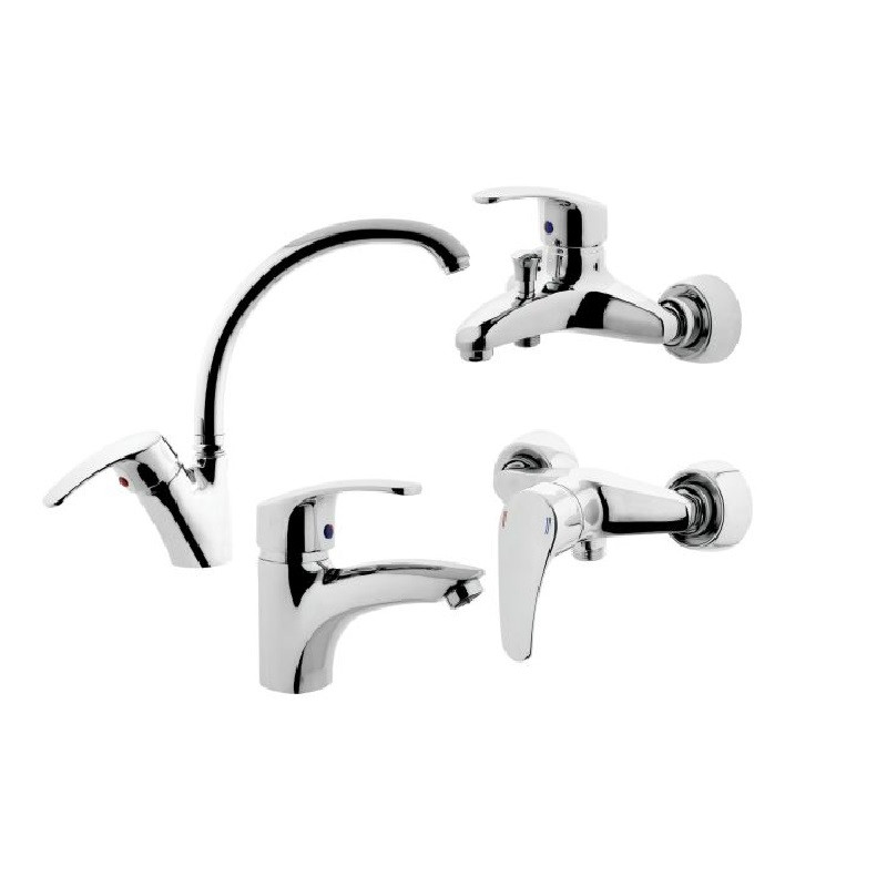ست شیرآلات البرز روز مدل مروارید مجموعه 4 عددی
