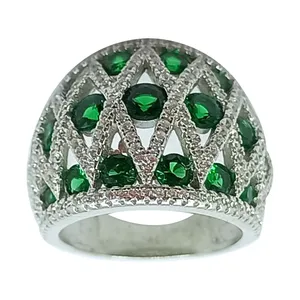 انگشتر نقره زنانه سلین کالا مدل زمرد ce-As260