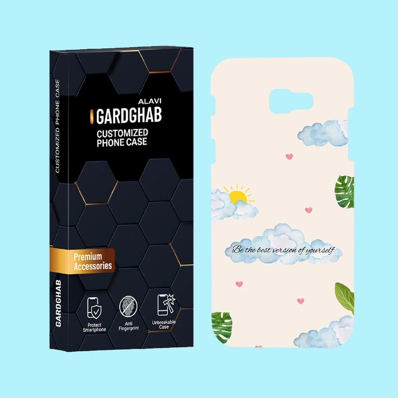 کاور گارد قاب علوی مدل متن مناسب برای گوشی موبایل سامسونگ Galaxy A720 / A7 2017