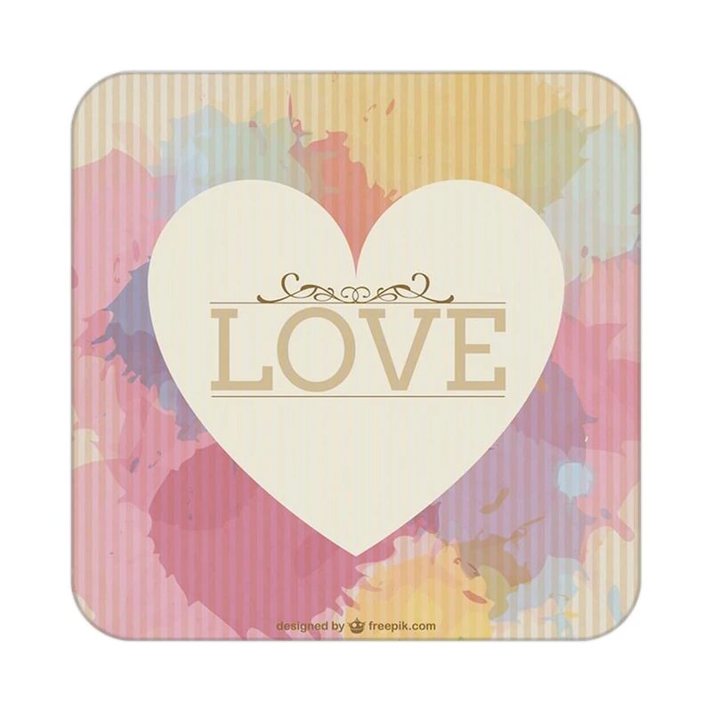 زیر لیوانی کاکتی طرح عاشقانه مدل mp41060