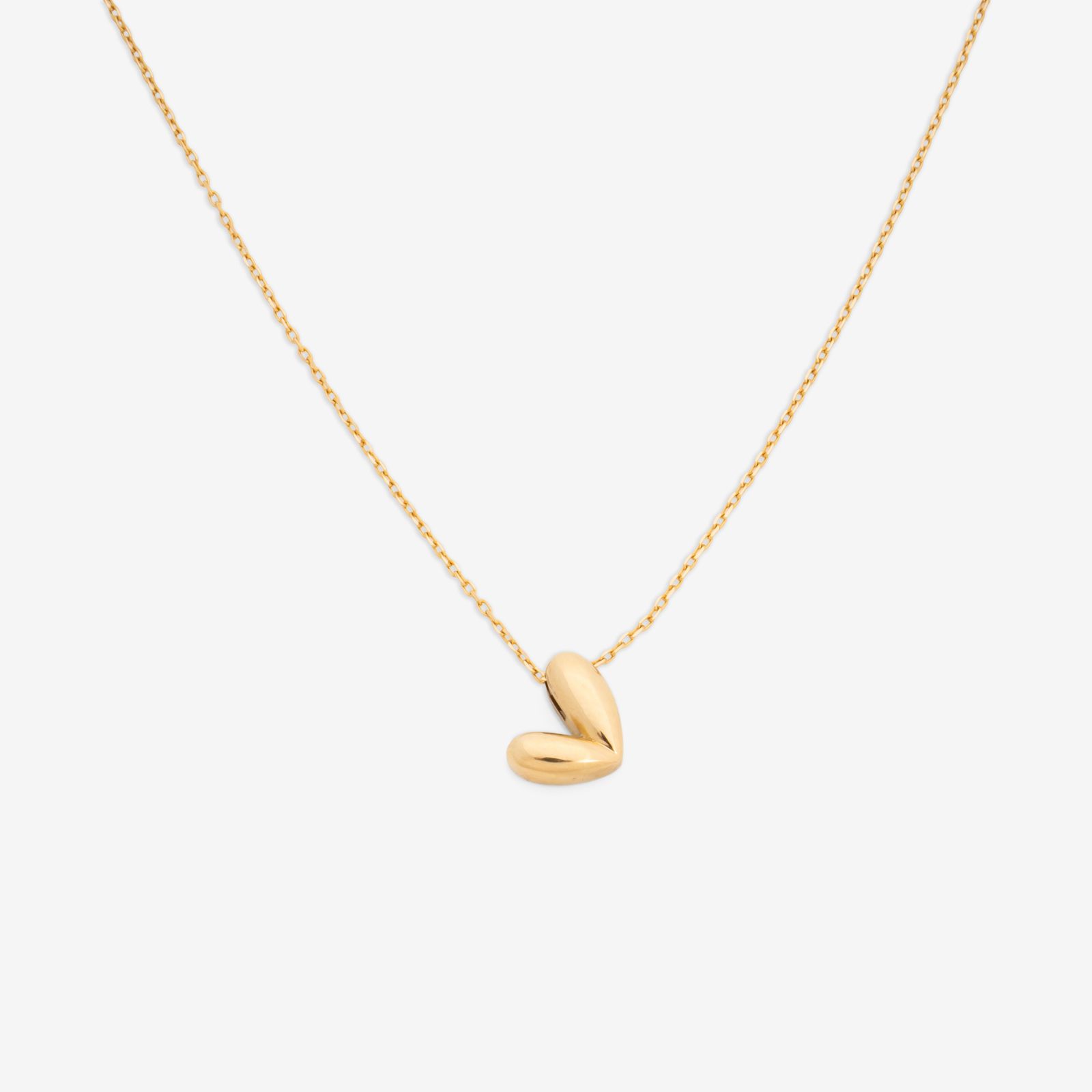 گردنبند طلا 18 عیار زنانه با زنجیر حلقه‌ای (فلامینگو) گلدم مدل PE147009 -  - 1