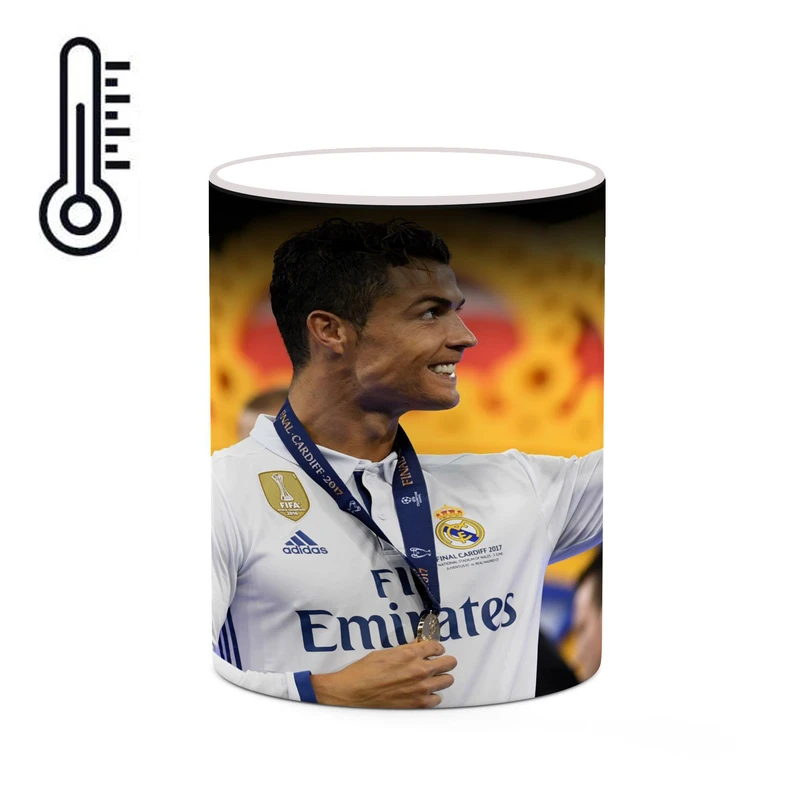 ماگ حرارتی کاکتی طرح Ronaldo رونالدو مدل mgh43010