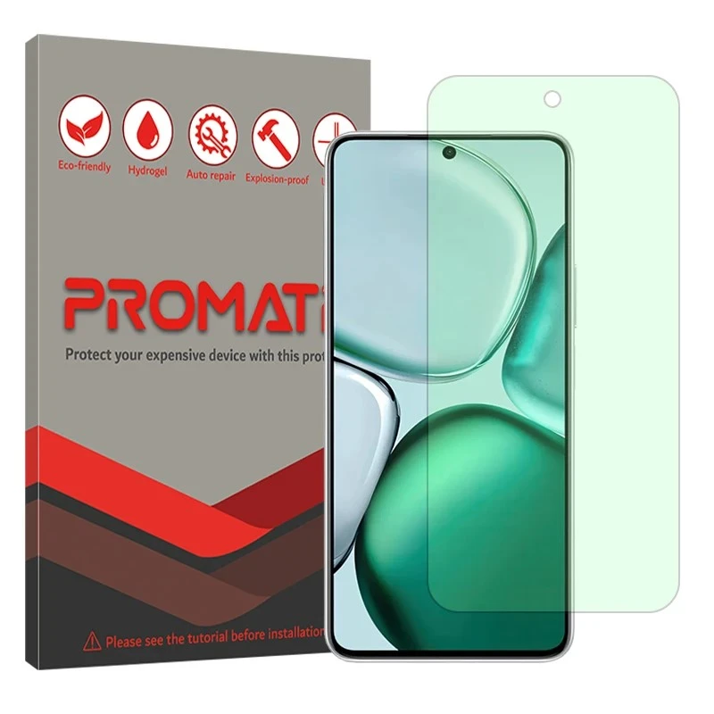 محافظ صفحه نمایش آنتی گرین پرومیت مدل هیدروژلی مناسب برای گوشی موبایل آنر X9c Smart
