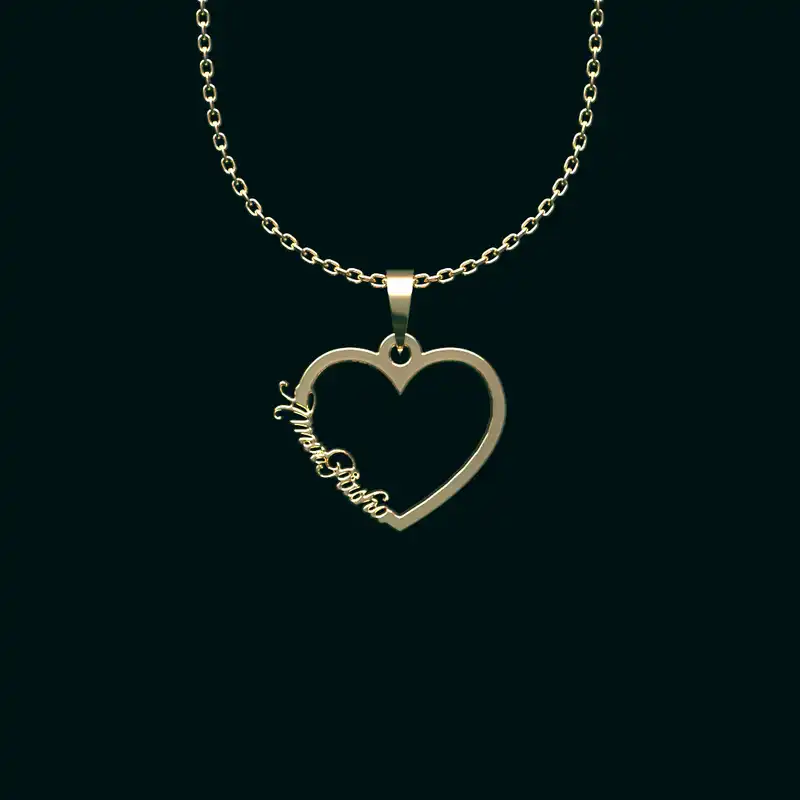 گردنبند طلا 18 عیار زنانه مدوپد مدل اسم امیرپاشا Amir Pasha کد YY2-1-1233