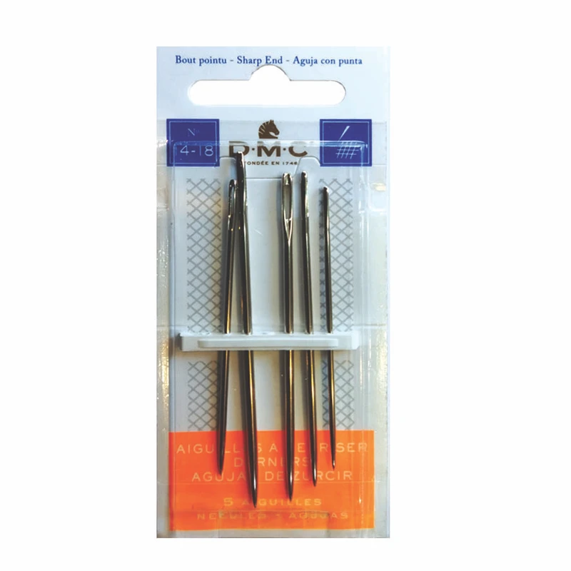 سوزن خیاطی دمسه مدل ملحفه و روبان کد N4-18 بسته 5 عددی