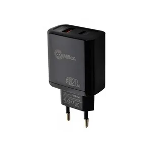 شارژر دیواری 38 وات 2 پورت میلر مدل M-72 به همراه کابل تبدیل USB-C