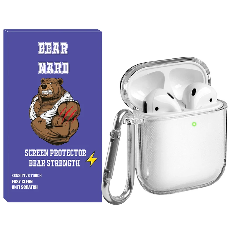 کاور برنارد مدل Clear-BR مناسب برای کیس اپل ایرپاد Airpods 1 / Airpods 2