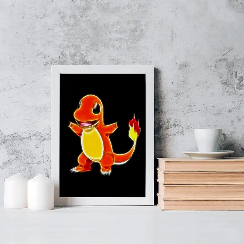 تابلو خندالو مدل هیتوکاگه انیمه پوکمون کد 17398