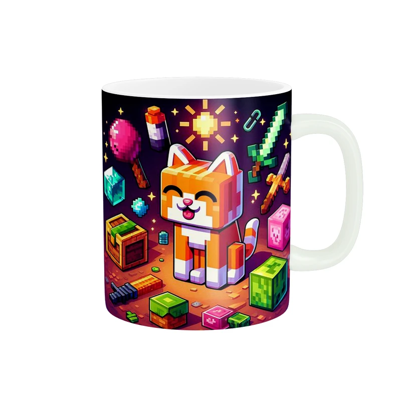 ماگ پاد آفرین طرح ماینکرافت مدل قهوه کد 1614