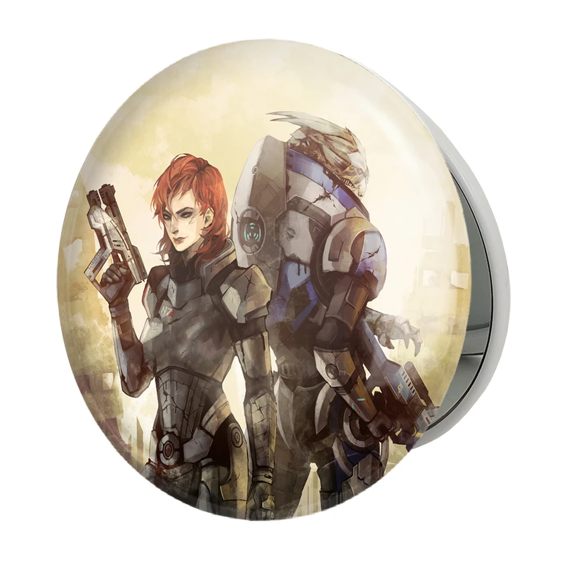 آینه جیبی خندالو طرح بازی مس افکت (Mass Effect) مدل تاشو کد 31548