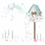 استیکر دیواری کودک طرح خرگوش های بازیگوش
