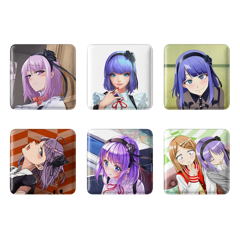 مگنت خندالو طرح انیمه داگاشی کاشی Dagashi Kashi کد 1450A مجموعه 6 عددی