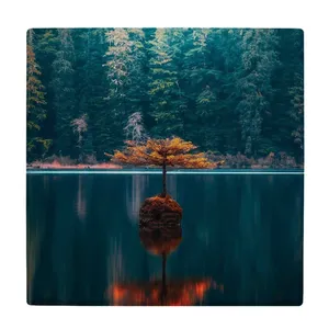 زیر لیوانی  طرح جنگل دریاچه کد    6147606_5391