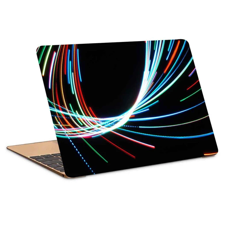 استیکر لپ تاپ طرح neon lines light کد P-877 مناسب برای لپ تاپ 15.6 اینچ