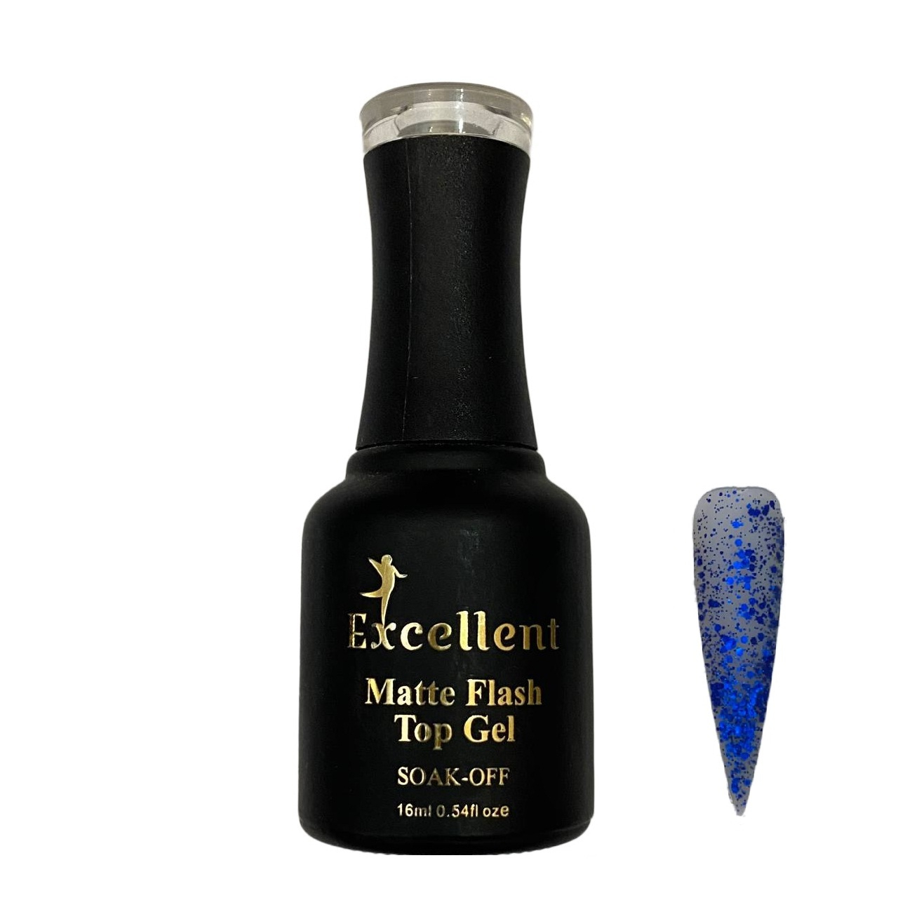 تاپ ژل ناخن اکسلنت مدل Matte Flash شماره MF10