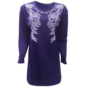  تونیک آستین بلند زنانه طرح گل کد tm-1085