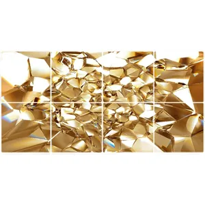 تایل سقفی طرح الماس زیبا کد 3D2151-8 سایز 60x60 سانتی متر مجموعه 8عددی