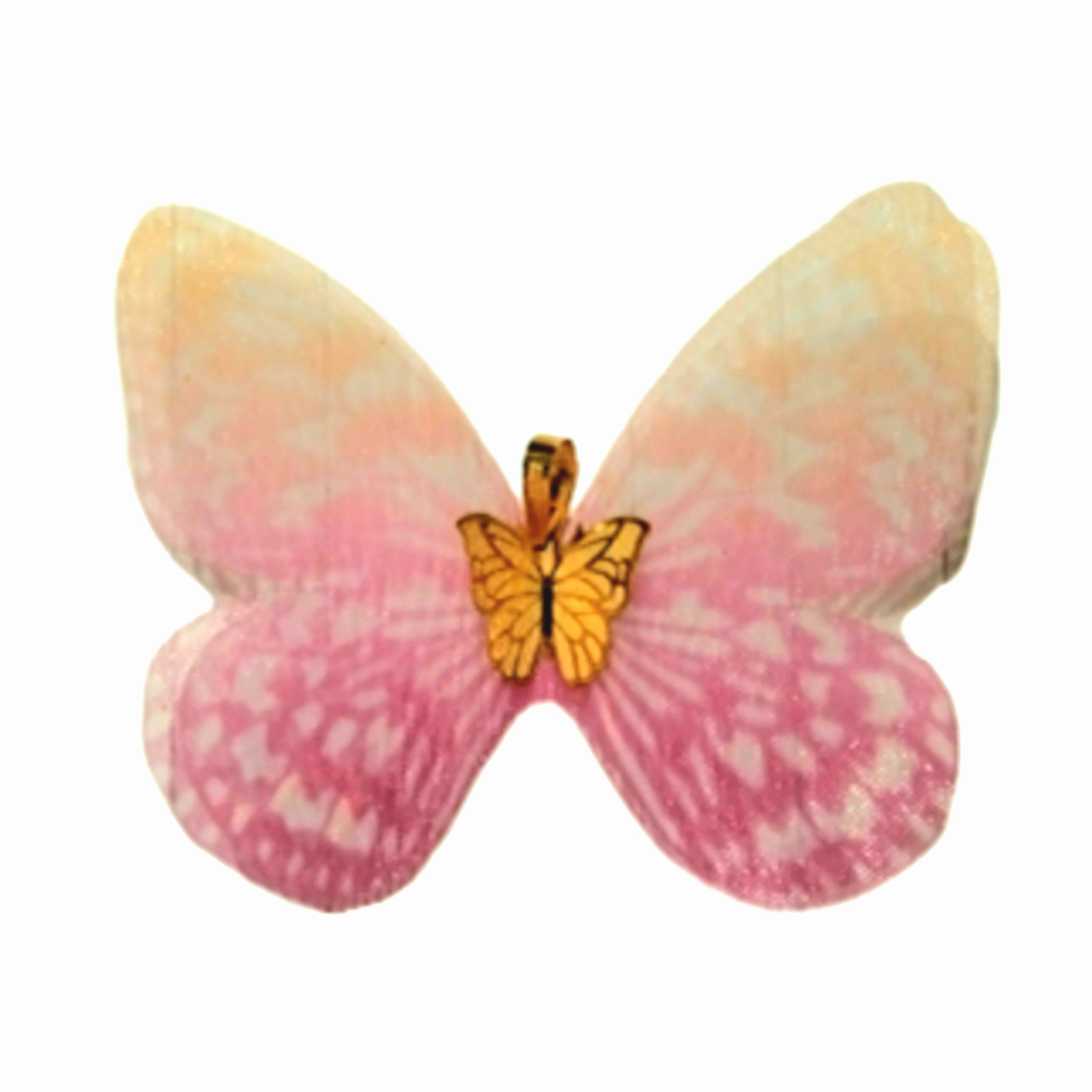 آویز گردنبند طلا 18 عیار زنانه مدل پروانه کد K011