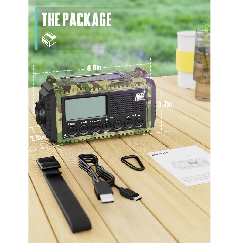 رادیو FM، AM، SW مدل CR-1009 دارای پورت USB