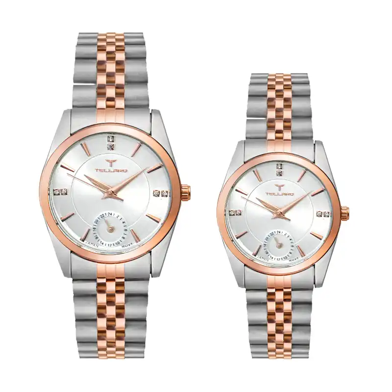 ست ساعت مچی عقربه ای زنانه و مردانه تلارو مدل T3067SET242424