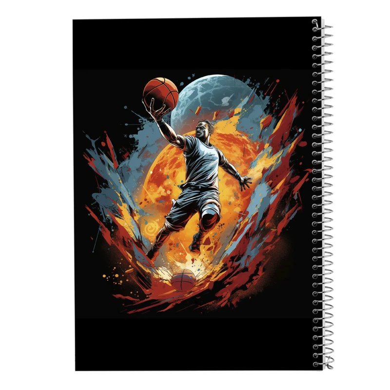 دفتر ژورنال نویسی 50 برگ مدوپد مدل نقطه ای طرح Slam Dunk کد DF2701