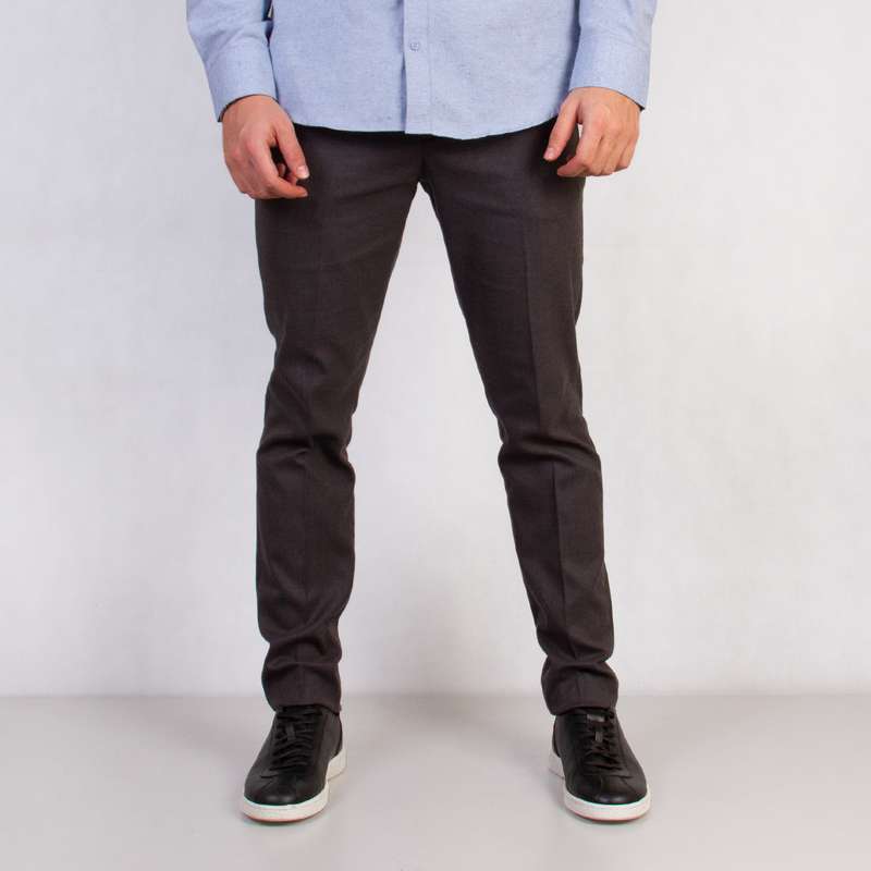 شلوار مردانه ان سی نو مدل فاستونی ال سی رنگ ذغالی