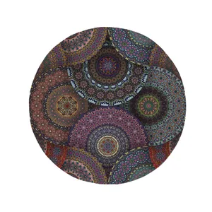 پادری مدل دایره طرح فرش کد 5425 سایز 90 × 90 سانتی متر