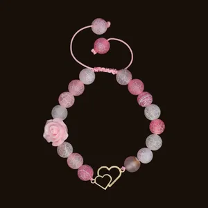 دستبند طلا 18 عیار زنانه الن نار مدل قلب 9680