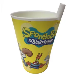 لیوان کودک مدل نی دار طرح باب اسفنجی