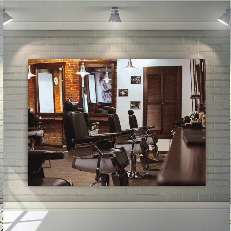 پوستر دیواری طرح صندلی های آرایشگاه کد FP454