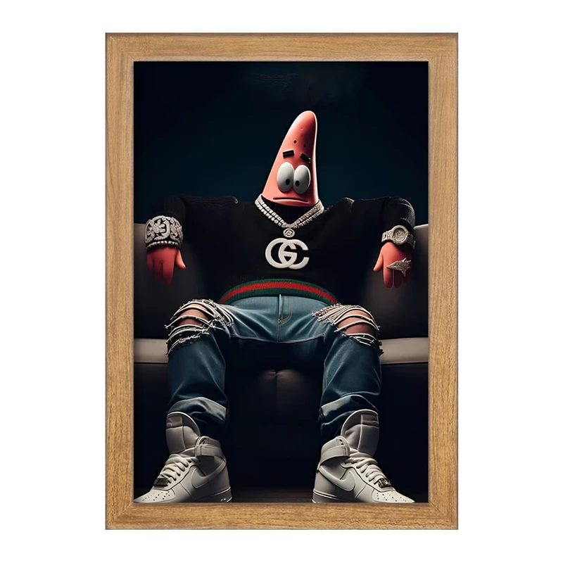 تابلو خندالو مدل پاتریک باب اسفنجی کد F4396