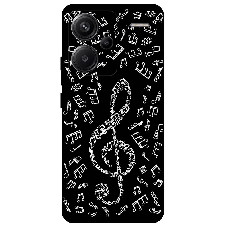کاور مگافون طرح نوت موسیقی مدل 1370 مناسب برای گوشی موبایل شیائومی Redmi Note 13 Pro Plus 5G