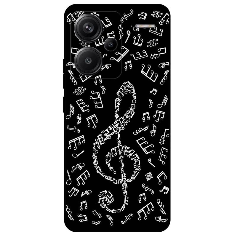 کاور مگافون طرح نوت موسیقی مدل 1370 مناسب برای گوشی موبایل شیائومی Redmi Note 13 Pro Plus 5G