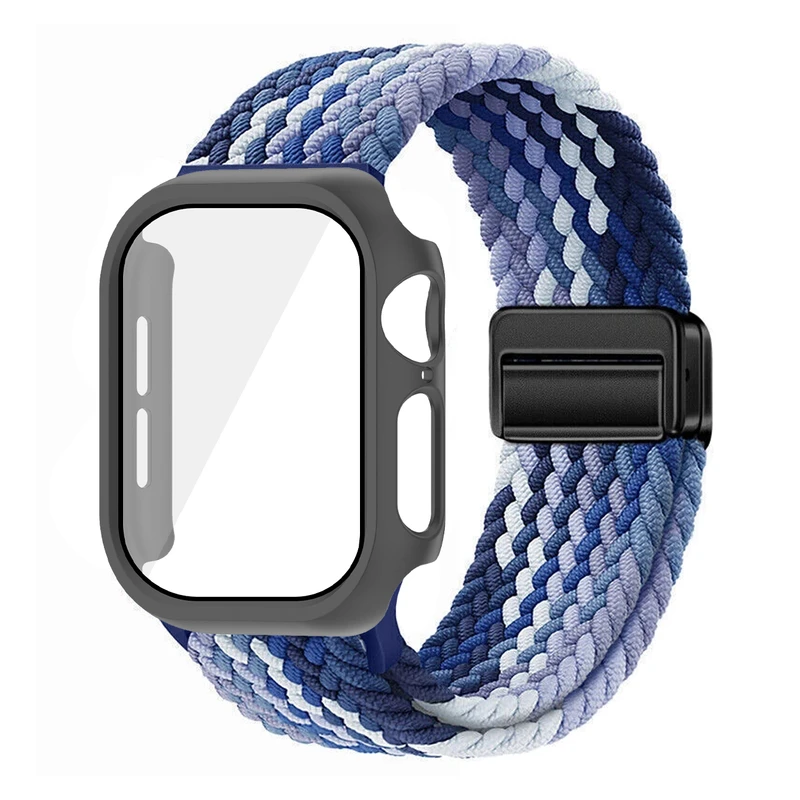 بند آلتیمیت شیلد مدل Braided Magsolo GRD مناسب برای اپل واچ 42 میلی متری سری 2 به همراه کاور