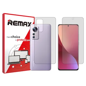 Remax Resistant model transparent screen protector suitable for Xiaomi 12X mobile phone along with the back of the phone 