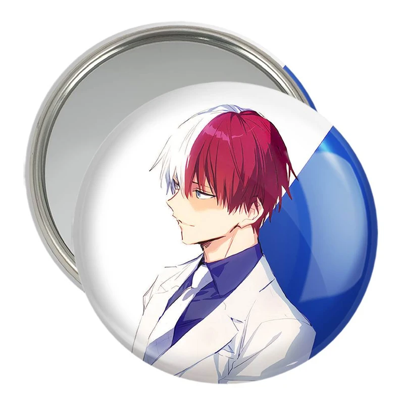 آینه جیبی خندالو مدل شوتو تودوروکی انیمه آکادمی قهرمان من My Hero Academia  کد 10080