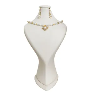 نیم ست زنانه مدل مرواریدی قلبی