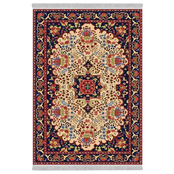 فرش پارچه‌ای دفه مدل فرشینه هازان مخمل طرح فانتزی کد 3374