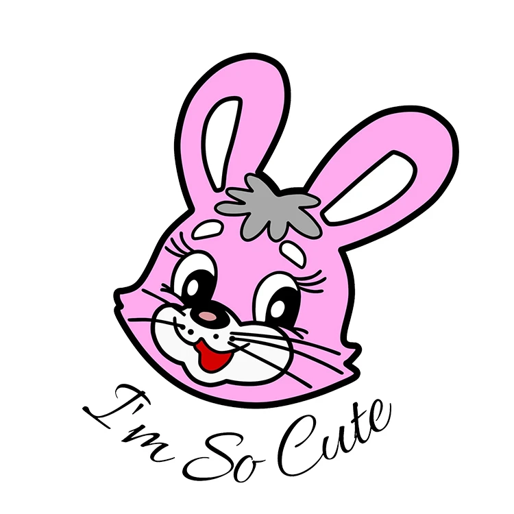 استیکر پارچه و لباس پاد آفرین مدل کارتونی کیوت فانتزی بامزه کد S3575