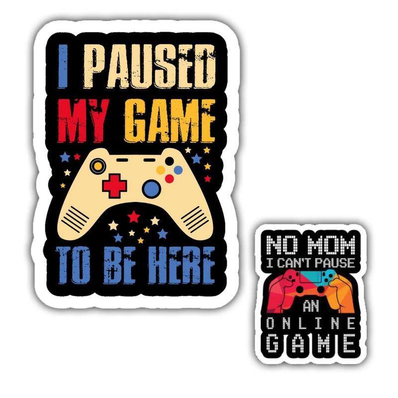 استیکر لپ تاپ و موبایل گوفی طرح دسته بازی مدل Joystick 1 مجموعه 2 عددی