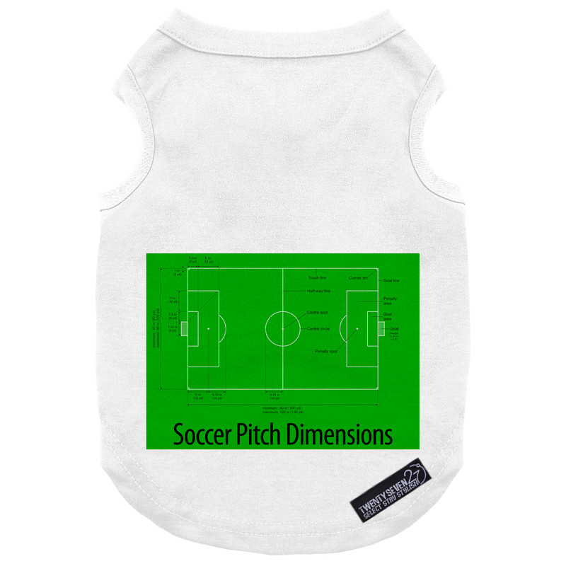 لباس سگ و گربه 27 مدل Soccer Pitch Dimensions کد MH949 سایز S