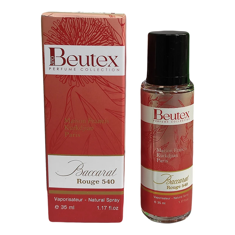 عطر جیبی بیوتکس مدل باکارات رژ 540 حجم 35 میلی‌لیتر
