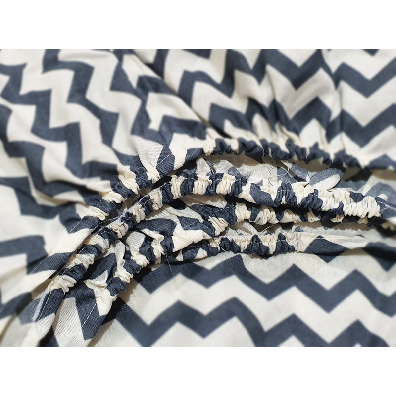 سرویس ملحفه سیناخواب مدل زیگزاگ یکنفره ۲تکه