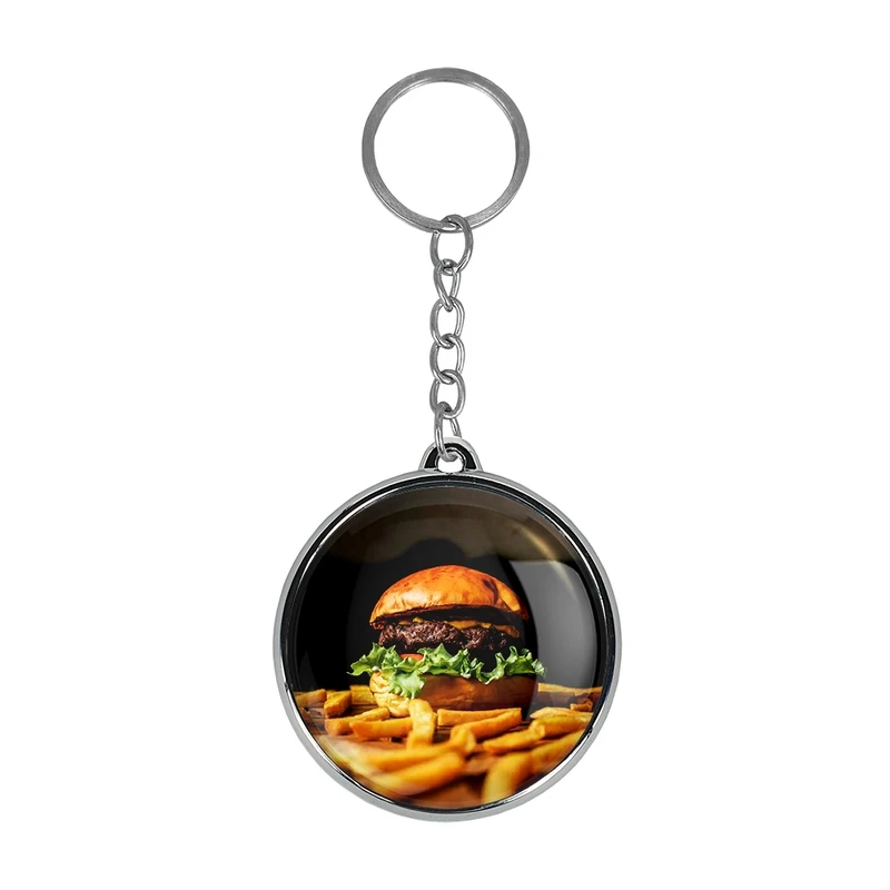 جاکلیدی خندالو طرح فست فود مدل دوطرفه کد 3105131052