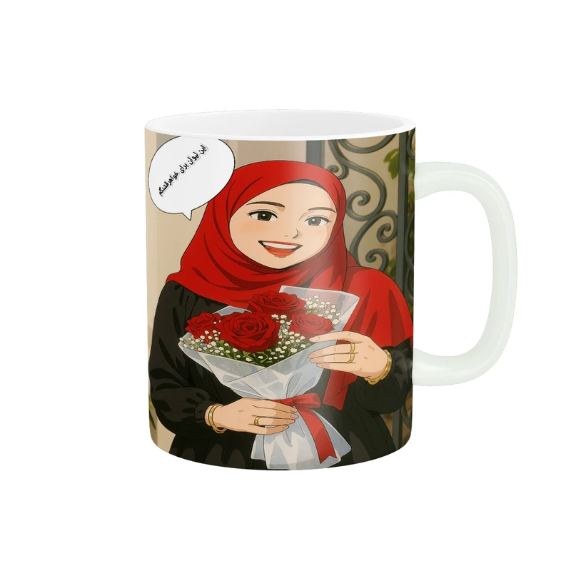ماگ  پاد آفرین طرح این  لیوان برای خواهر قشنگم کد 2331