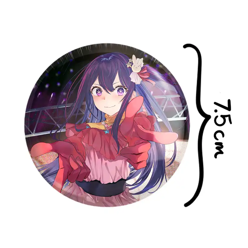 آینه جیبی خندالو مدل هوشینو انیمه اوشی نو کو ستاره من Oshi No Ko کد 27471