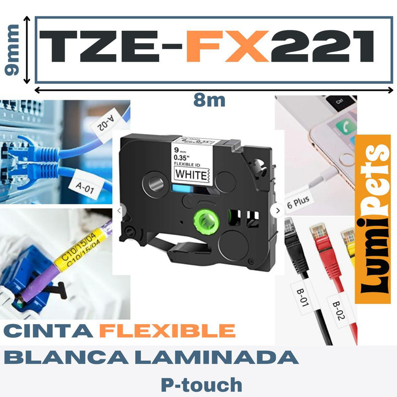 برچسب پرینتر لیبل زن برادر مدل TZe-FX221