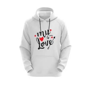 هودی زنانه مدل love کد J150 رنگ سفید