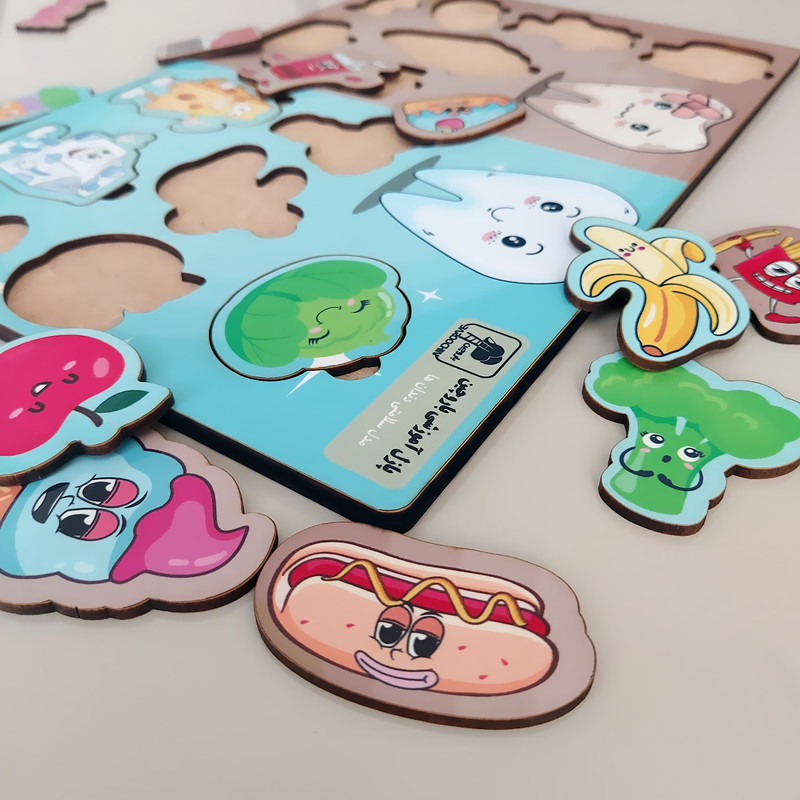 پازل آموزشی باروچین مدل سلامتی دندانها کد p-13